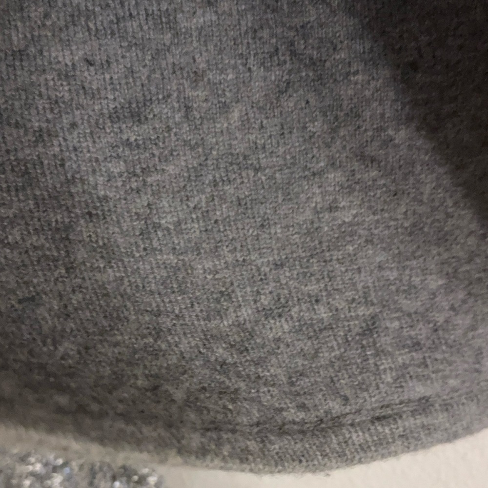 J.Crew CE724 Button-front Cardigan M Silver Grey Sparkly‎ Lambswool - Picture 11 of 11